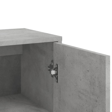 Servantă, gri beton, 60x31x84 cm, lemn compozit - Img 7