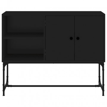Servantă, negru, 100x40x79,5 cm, lemn prelucrat - Img 8