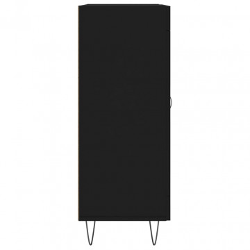 Servantă, negru, 69,5x34x90 cm, lemn compozit - Img 6
