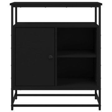 Servantă, negru, 69x35x80 cm, lemn prelucrat - Img 5