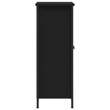Servantă, negru, 70x30x80 cm, lemn prelucrat - Img 6