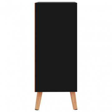 Servantă, negru extralucios, 60x30x72 cm, lemn prelucrat - Img 4