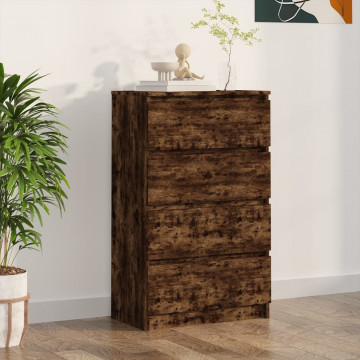 Servantă, stejar fumuriu, 60x35x98,5 cm, lemn prelucrat - Img 1