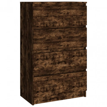 Servantă, stejar fumuriu, 60x35x98,5 cm, lemn prelucrat - Img 2