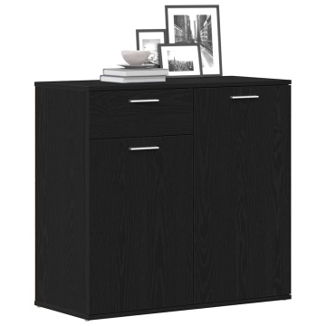 Servantă, stejar negru, 80x36 x75 cm, lemn prelucrat - Img 4