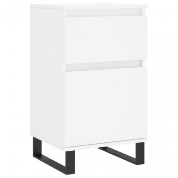 Servante, 2 buc., alb, 40x35x70 cm, lemn prelucrat - Img 8