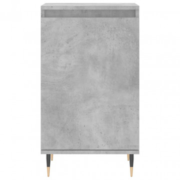 Servante, 2 buc., gri beton, 40x35x70 cm, lemn prelucrat - Img 5