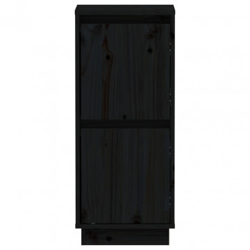 Servante, 2 buc., negru, 31,5x34x75 cm, lemn masiv de pin - Img 8