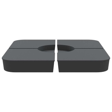 Set bază de umbrelă soare 4 piese pentru suport cruce 100 kg PP - Img 3