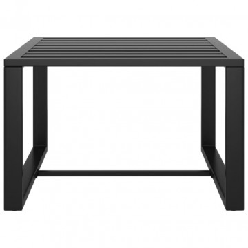 Set canapele de grădină cu perne, 3 piese, antracit, aluminiu - Img 7