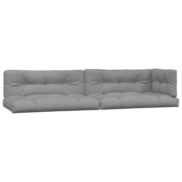 Set canapele grădină cu perne din paleți, 3 piese, lemn acacia - Img 5