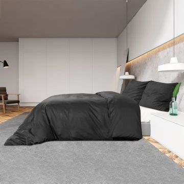Set cu husă de pilotă, negru, 260x220 cm, microfibră - Img 4