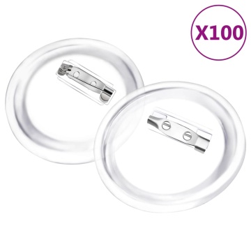 Set de ecusoane cu ac, 100 seturi, 58 mm, acril - Img 2