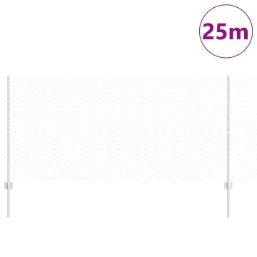 Set de gard hexagonal Set de 2 Oțel galvanizat 25 x 1 m Durabil - Img 3