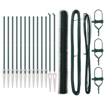 Set de împrejmuire Set de 2 Verde Metal 25 x 1,5 m Durabil - Img 2
