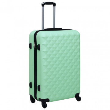 Set de valize cu carcasă rigidă, 2 piese, verde mentă, ABS - Img 3