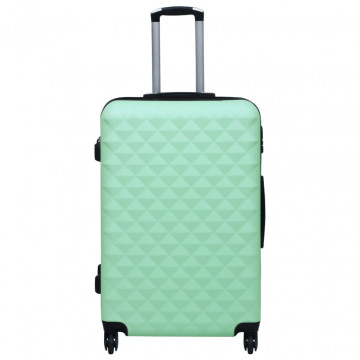 Set de valize cu carcasă rigidă, 3 piese, verde mentă, ABS - Img 1