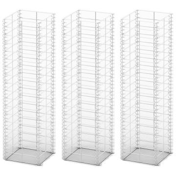 Set gabioane, 3 buc, sârmă galvanizată, 25 x 25 x 100 cm - Img 2