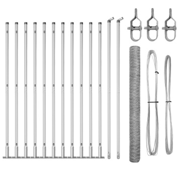 Set Gard Set de 2 Oțel galvanizat 25 x 1.5 m Durabil Set Gard - Img 2
