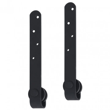 Set glisare ușă mini pentru dulap, oțel carbon, 183 cm - Img 4