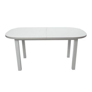 Set masa extensibila 160x200 cm mb-12 (venus 1) bialy cu 6 scaune s-38 b (boss 14) cod 25b 2 cut - Img 8