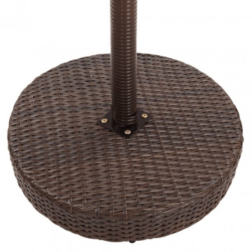 Set mobilier bar de grădină cu perne, 5 piese, maro, poliratan - Img 6