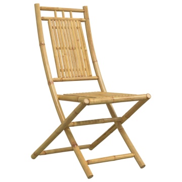 Set mobilier bistro, 3 piese, bambus - Img 6