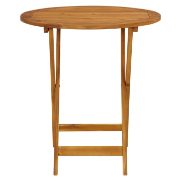 Set mobilier bistro, 3 piese, textil antracit/lemn masiv - Img 4