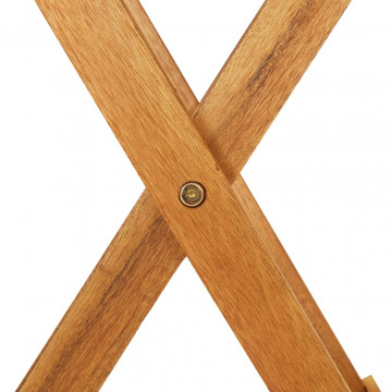 Set mobilier bistro pliabil, 3 piese, lemn masiv de acacia - Img 5