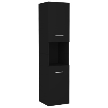 Set mobilier de baie, negru, lemn prelucrat - Img 4