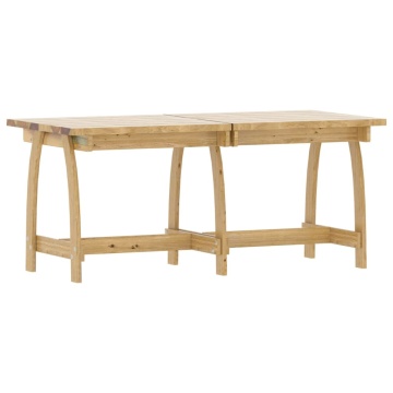 Set mobilier de exterior, 3 piese, lemn de pin tratat - Img 3