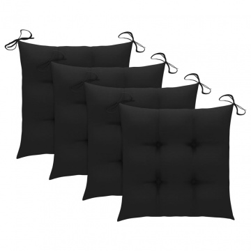 Set mobilier de exterior pliabil, cu perne, 5 piese, bambus - Img 7