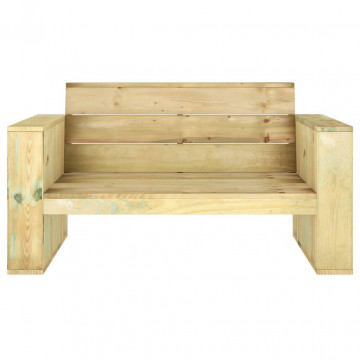 Set mobilier de grădină, 3 piese, lemn masiv pin tratat - Img 7