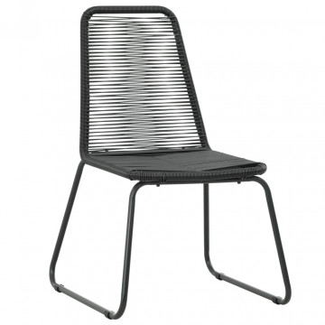 Set mobilier de grădină, 3 piese, negru, ratan PVC - Img 8