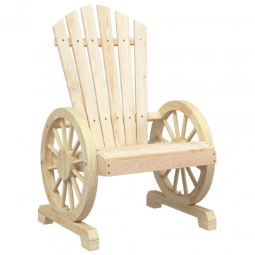 Set mobilier de grădină, 4 piese, lemn masiv de brad - Img 7