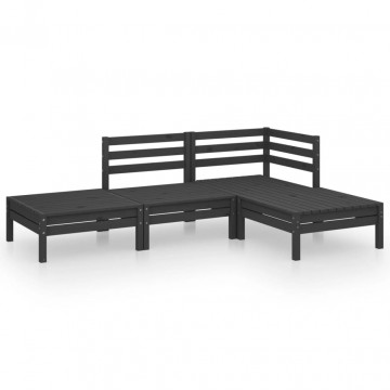Set mobilier de grădină, 4 piese, lemn masiv de pin - Img 2