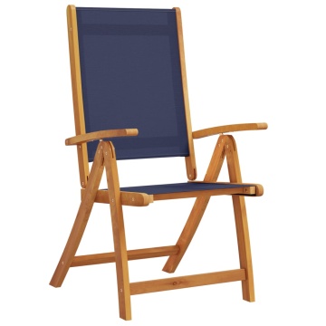 Set mobilier de grădină, 5 piese, lemn masiv acacia/textilenă - Img 4