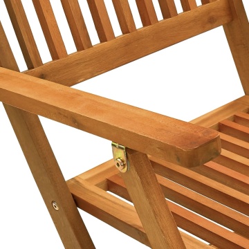 Set mobilier de grădină, 5 piese, lemn masiv de acacia - Img 6