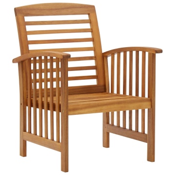 Set mobilier de grădină, 5 piese, lemn masiv de acacia - Img 4