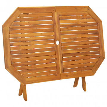 Set mobilier de grădină, 5 piese, lemn masiv de acacia - Img 4
