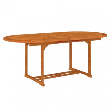 Set mobilier de grădină, 5 piese, lemn masiv de eucalipt - Img 5