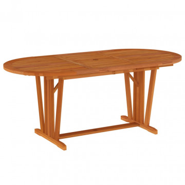 Set mobilier de grădină, 5 piese, lemn masiv de eucalipt - Img 5
