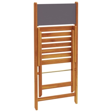 Set mobilier de grădină 5 piese textil antracit/lemn masiv - Img 6