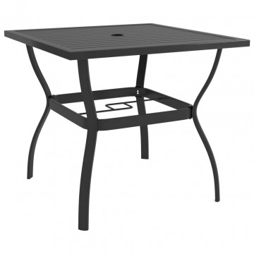 Set mobilier de grădină, 5 piese, textilenă și oțel - Img 3