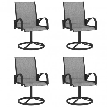 Set mobilier de grădină, 5 piese, textilenă și oțel - Img 5