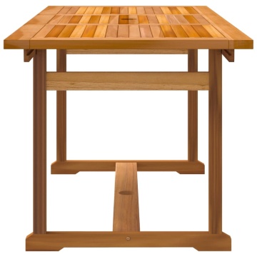 Set mobilier de grădină, 7 piese, lemn masiv acacia/textilenă - Img 8