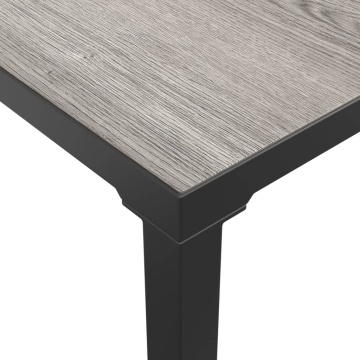 Set mobilier de grădină cu perne, 3 piese, negru/gri, poliratan - Img 7
