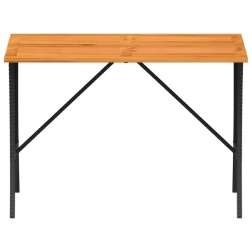 Set mobilier de grădină cu perne, 3 piese, negru, poliratan - Img 7