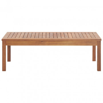 Set mobilier de grădină cu perne, 4 piese, lemn masiv de acacia - Img 3