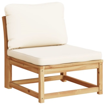 Set mobilier de grădină cu perne, 5 buc., lemn masiv acacia - Img 4